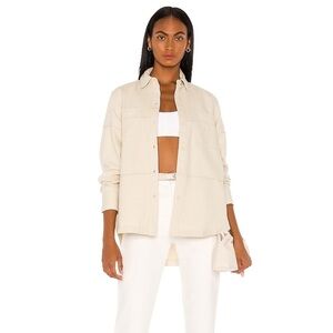 NWOT, L'Academie | Revolve Natasha Shacket in Ivory, Size XS